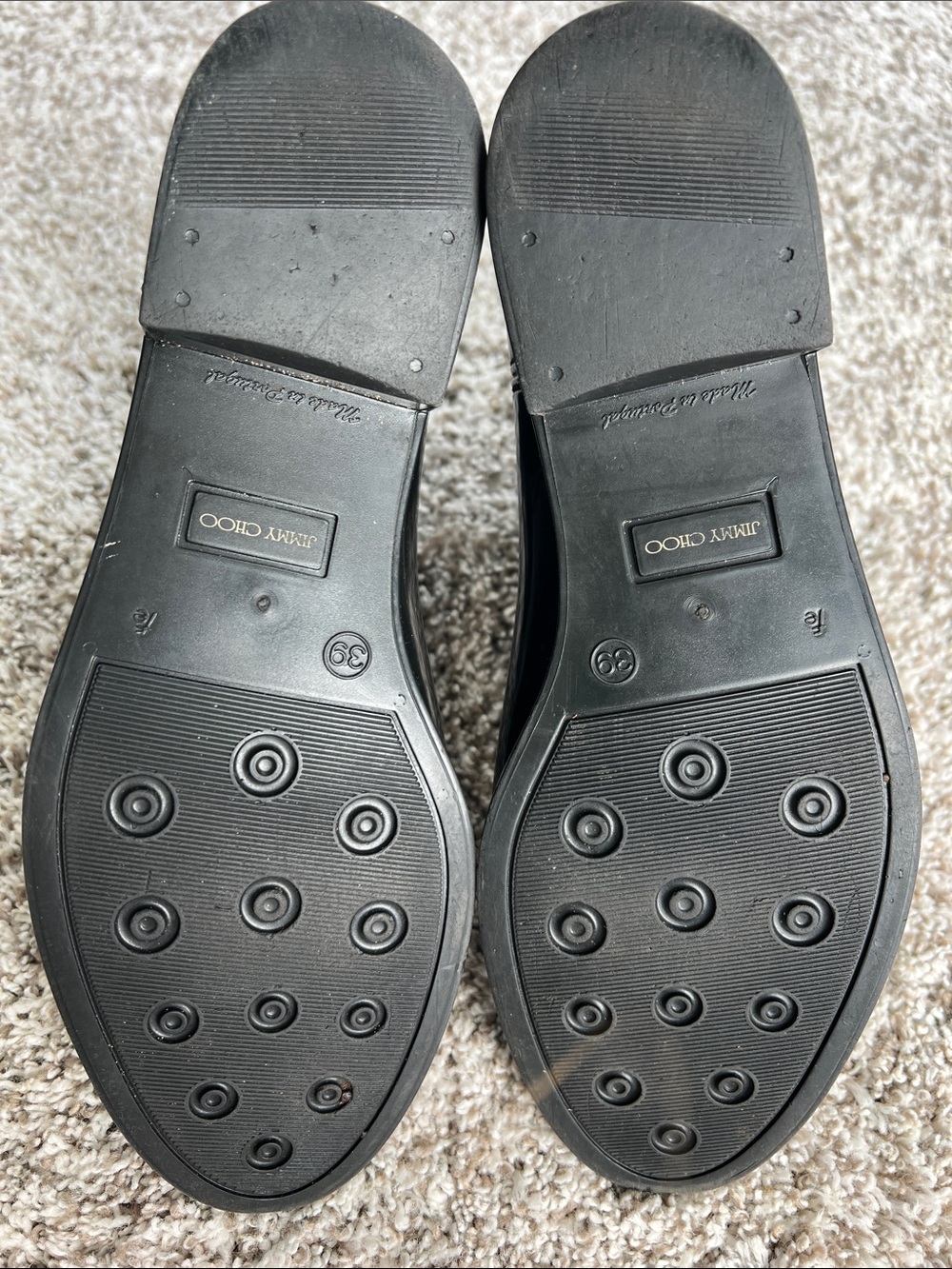 Jimmy Choo Women's Black Rubber Jai Short Rain Boots Size 39 (US 9) - Picture 9 of 10